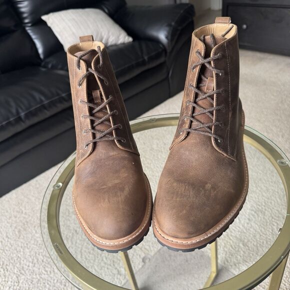 Nisolo Men’s Martin All Weather Leather Boots Tobacco Size 12 NIB main image 2